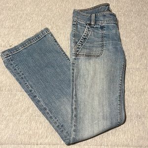 Abercrombie & Fitch Boot Cut Wash Distressed Jeans